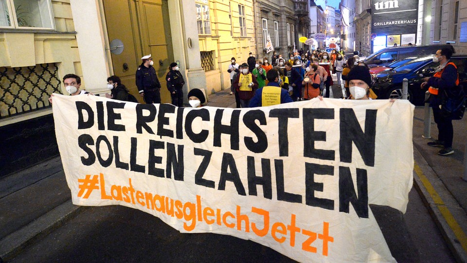 Lastenausgleich Demonstration