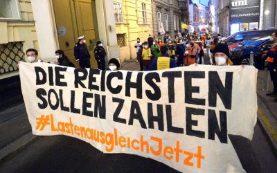Lastenausgleich Demonstration
